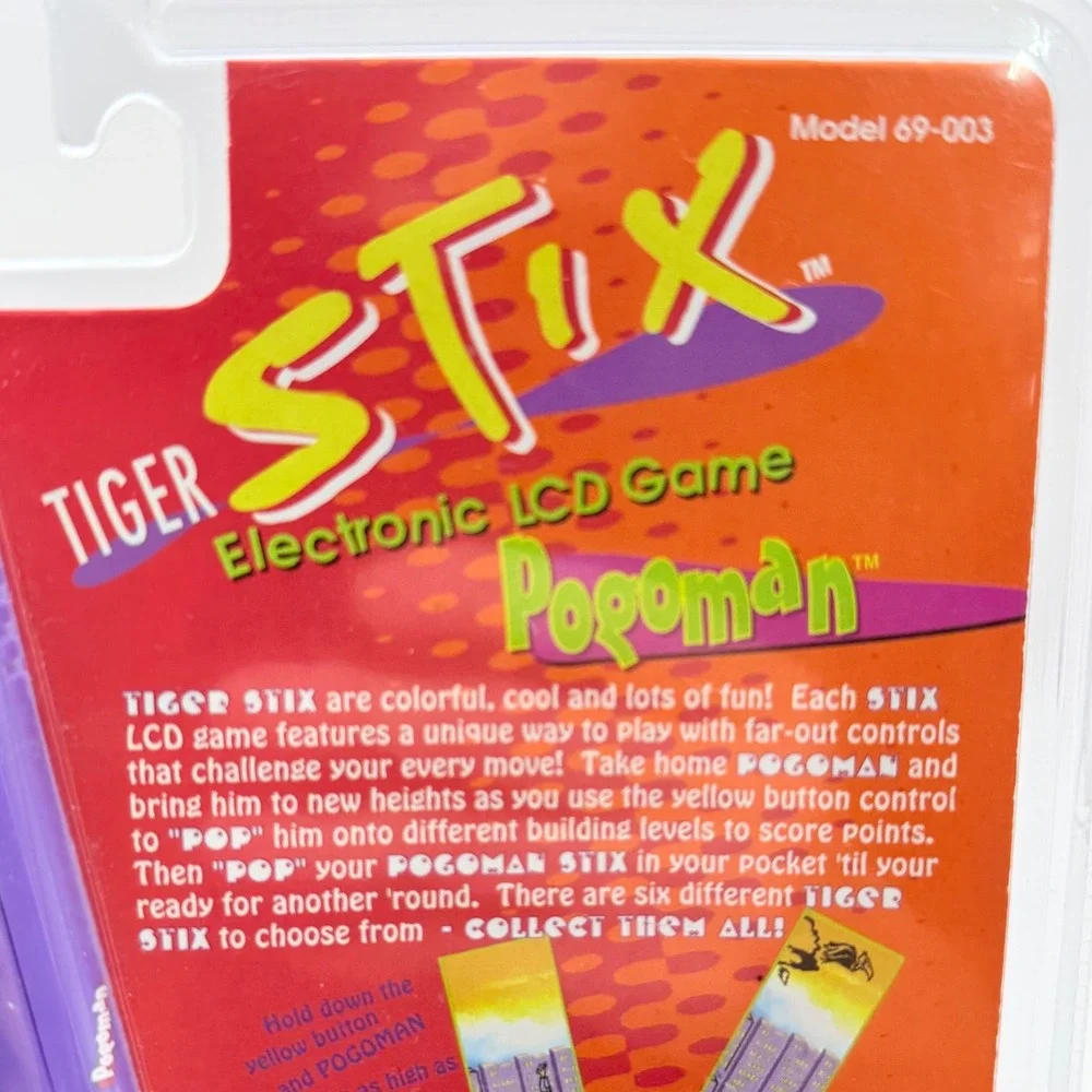 Tiger Electronics Stix Pogoman Handheld Electronic LCD Game Vintage 1995 New